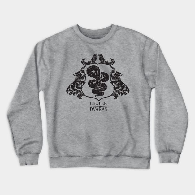 Lecter Family Crest Crewneck Sweatshirt by doriandoodles